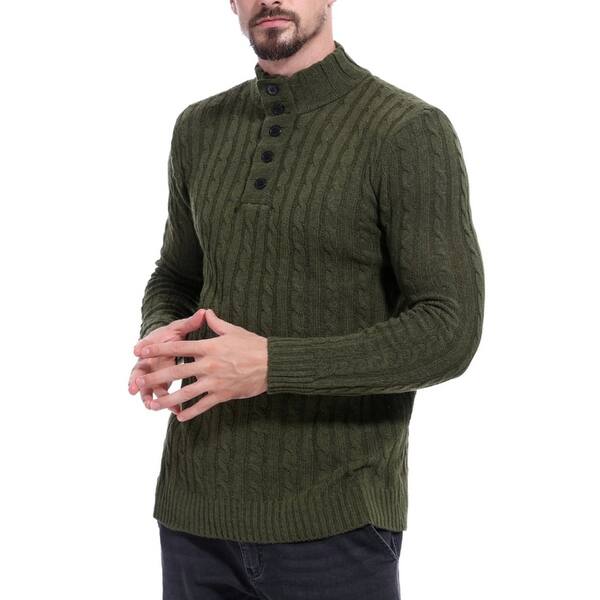 Shop Men S Sweater Fashion Slim Fit Pullover Casual Warm Knitted