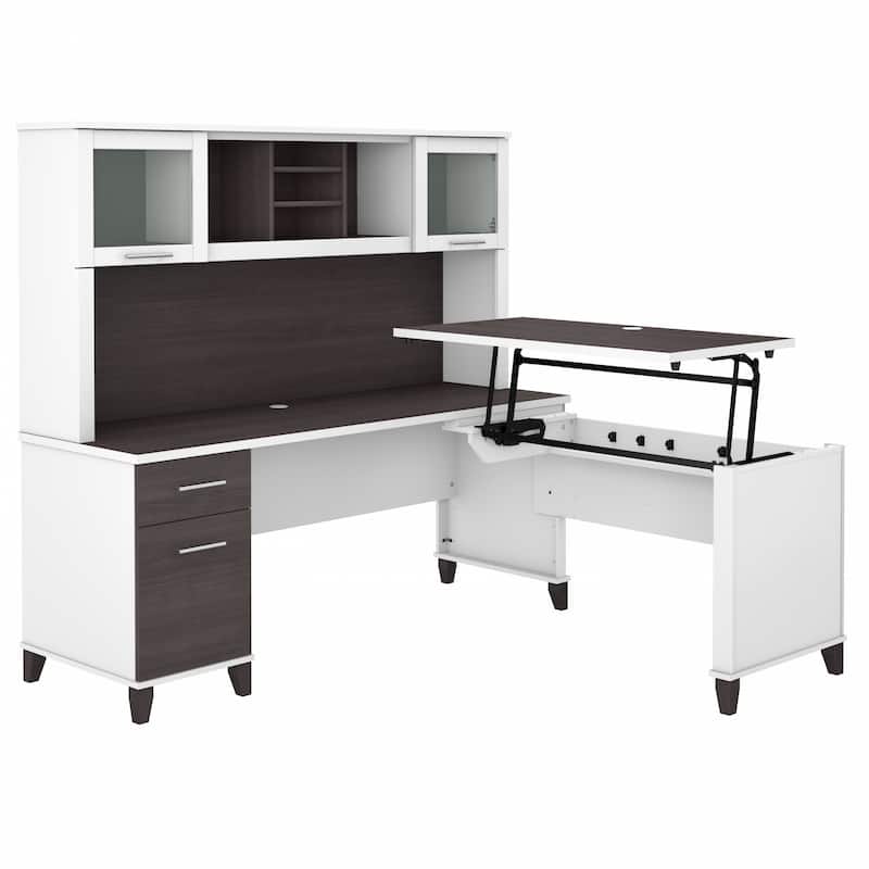 Bush Furniture Somerset 72W 3 Position Sit to Stand Desk