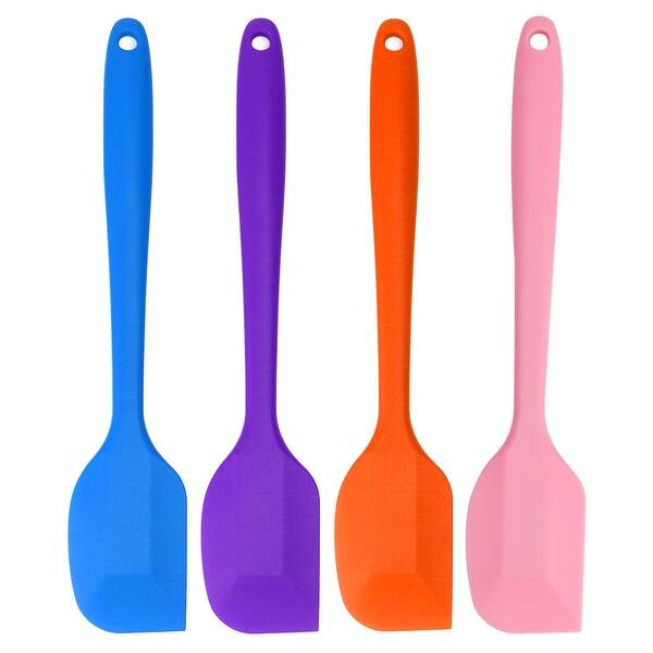 Shop 4pcs Silicone Spatula Set Bulk Heat Resistant Kitchen Utensils Scraper Non Stick Spatula For Cooking Baking And Mixing Overstock 31224843