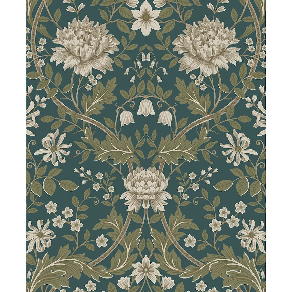 NextWall Honeysuckle Trail Peel and Stick Wallpaper