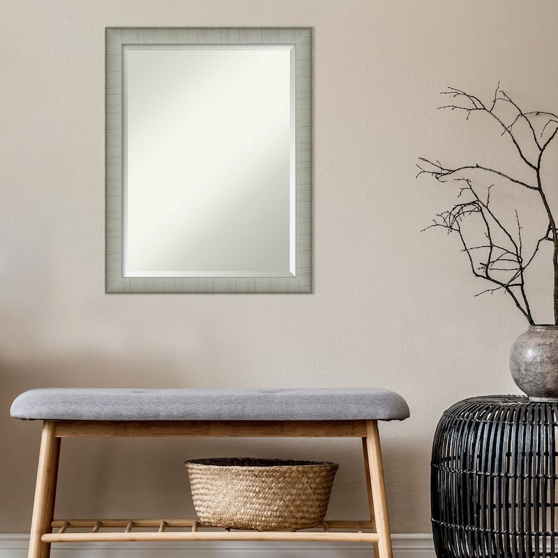 Beveled Bathroom Wall Mirror - Elegant Frame