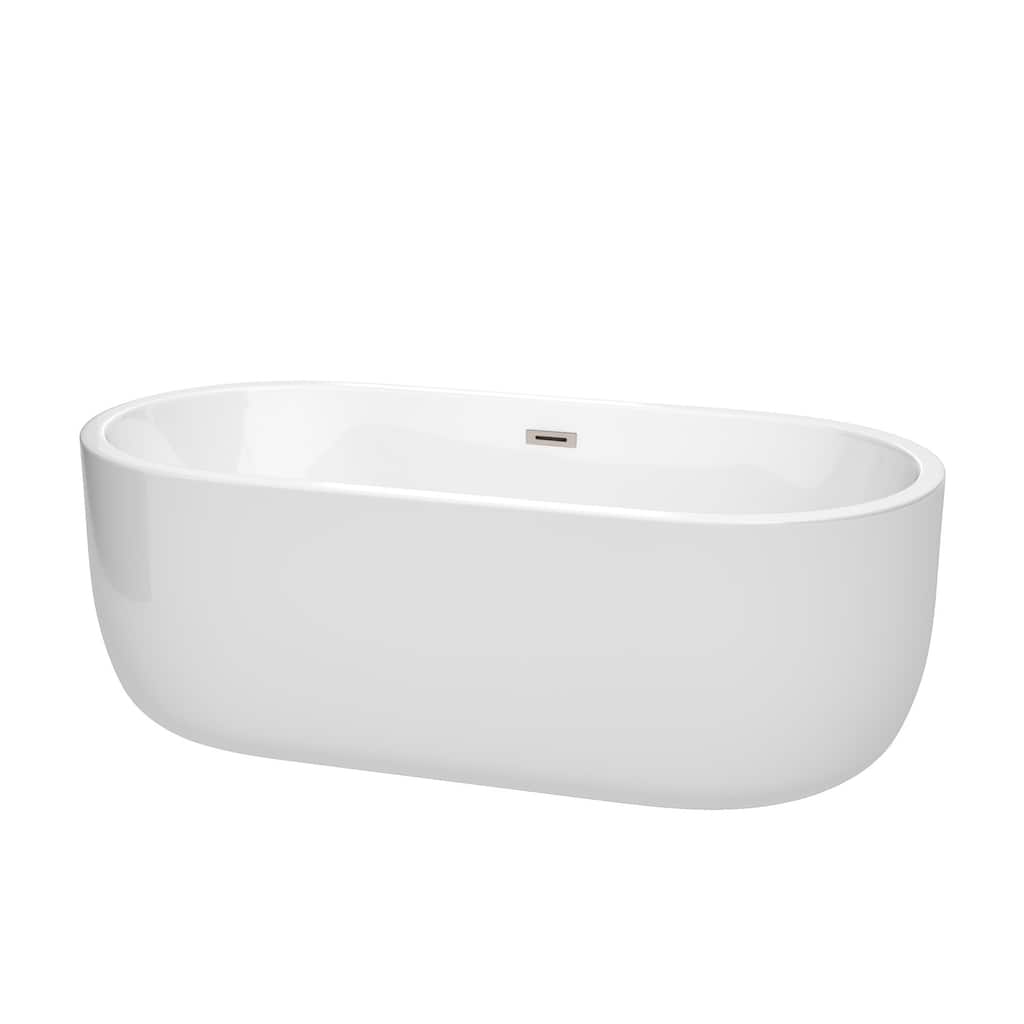 Wyndham Collection Juliette 67" Free Standing Acrylic Soaking Tub with