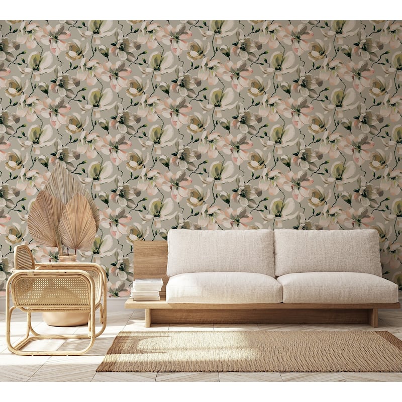 Galerie Wallcoverings Flora Cherry Blossoms Vinyl on Non-woven Matte Wallpaper Roll