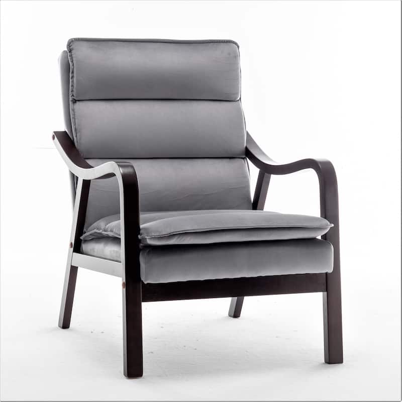Clovis 24.8" Wide Velvet Armchair