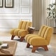 preview thumbnail 42 of 47, Art Leon Set of 2 Comfortable Armless Accent Chair Sectional
