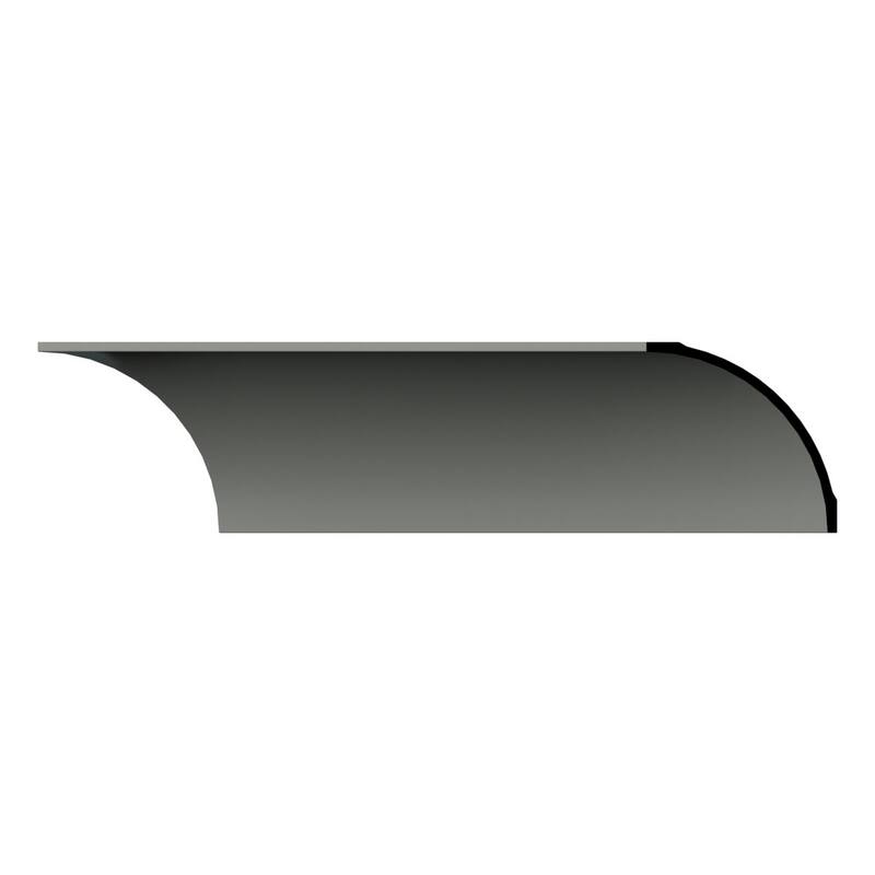 7 7/8"H x 7 7/8"P x 11 1/8"F x 96"L Camilla Crown Moulding - 1-Pack