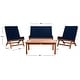 preview thumbnail 73 of 75, SAFAVIEH Outdoor Chaston 4-Piece Conversation Patio Set with Accent Pillows
