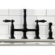 preview thumbnail 41 of 39, Heritage Bridge Kitchen Faucet with Brass Sprayer