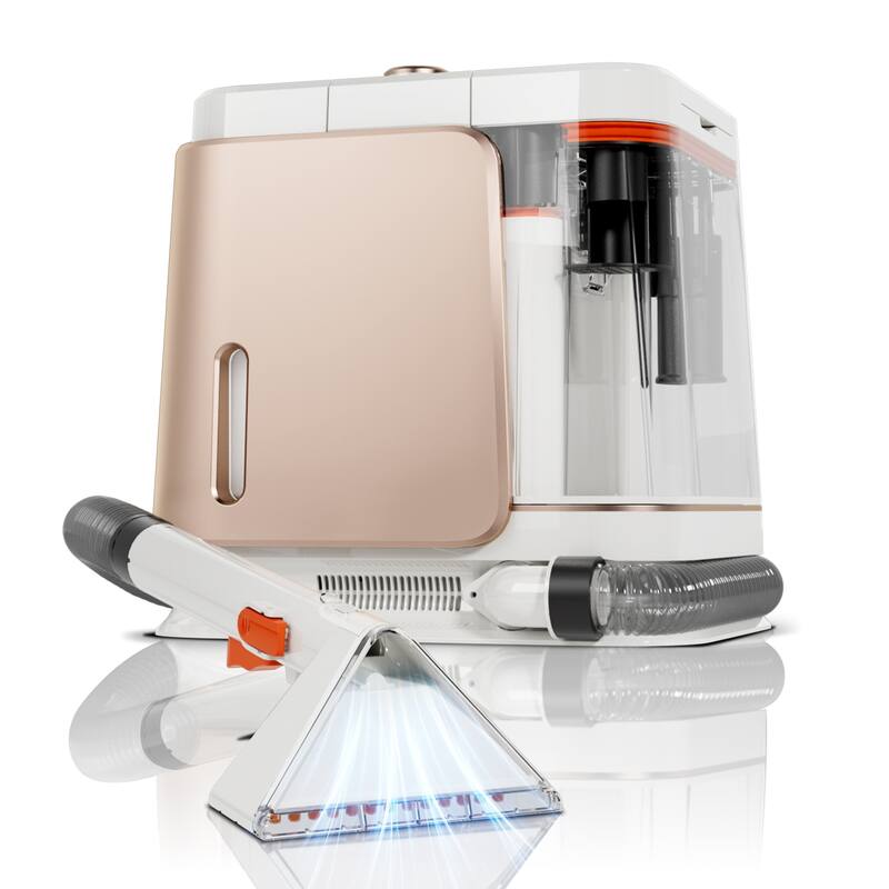 Portable Carpet Cleaner Machine for Pets, Upholstery & Car Interior, Powerful Spot Cleaner with Dual Water Tanks