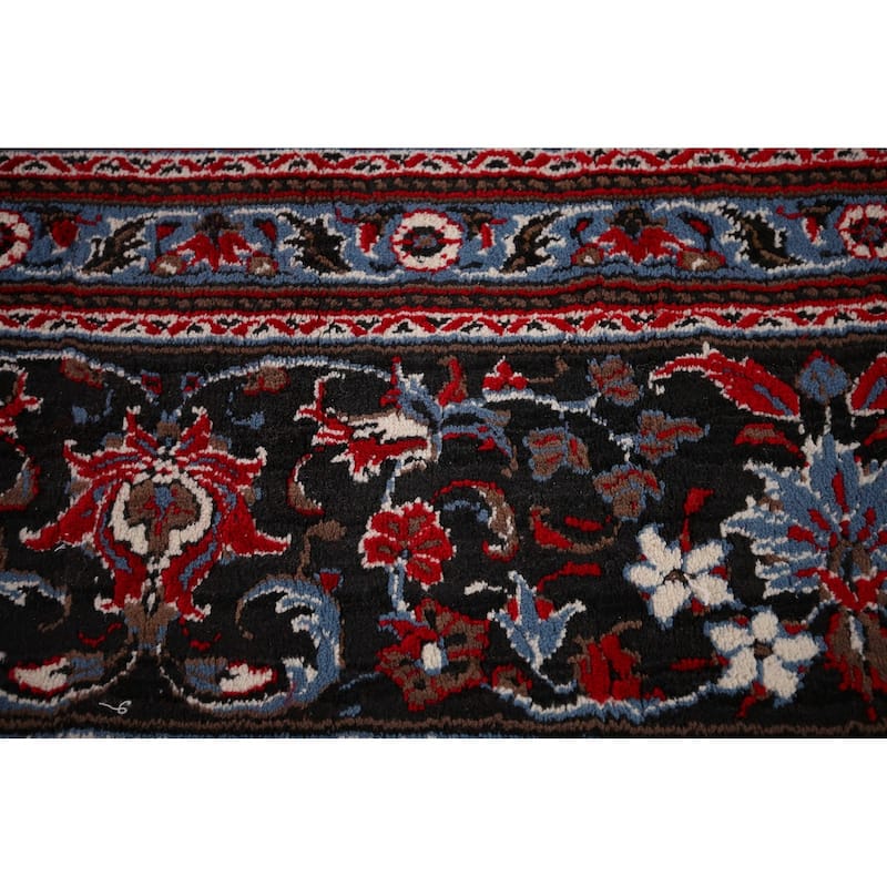 Medallion Red Kashan Turkish Area Rug Machine Made Carpet - 9'8" x 13'3"