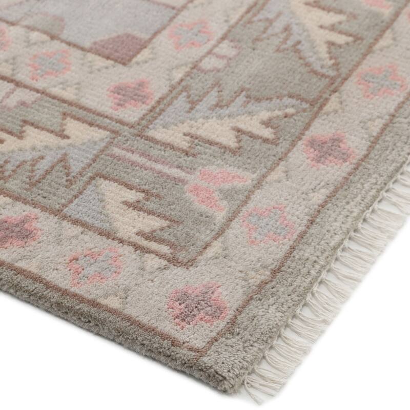 Overton Handmade Modern Contemporary Geometric Area Rug