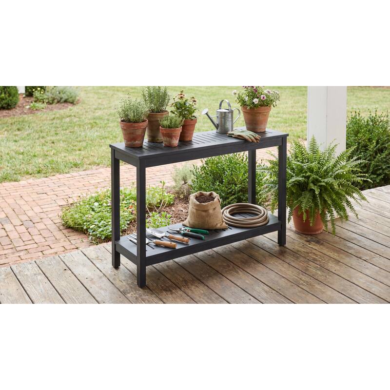 DTY Outdoor Living Longs Peak Eucalyptus Console Table