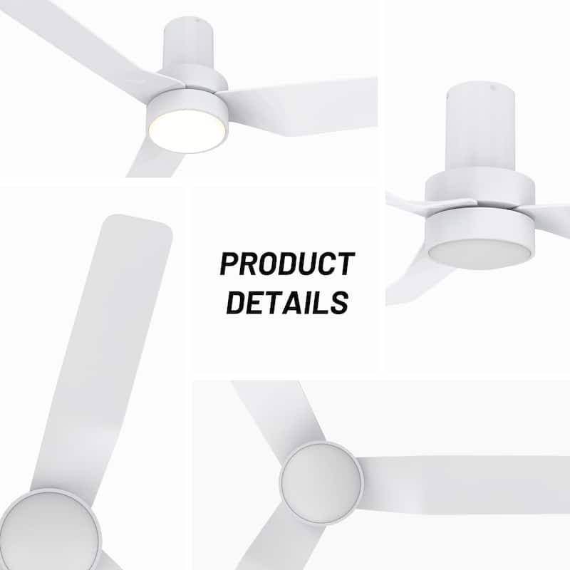 CARRO Nantes 44" Indoor Ceiling Fan with LED Light and Remote