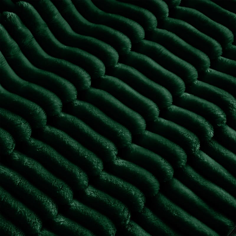 GDFStudio - Corduroy 3-Seater 120" Slipcovered Sofa with 3 Ottomans