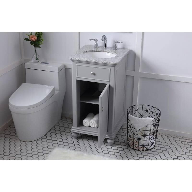 Elegant Lighting VF12319 Otto 19" Free Standing Single Basin Vanity