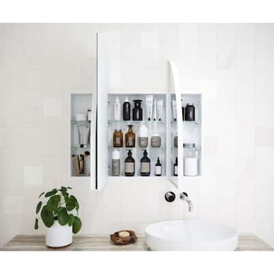 Glass Warehouse SC3-AR-48X32 Aria 48" x 32" Framed Triple Door