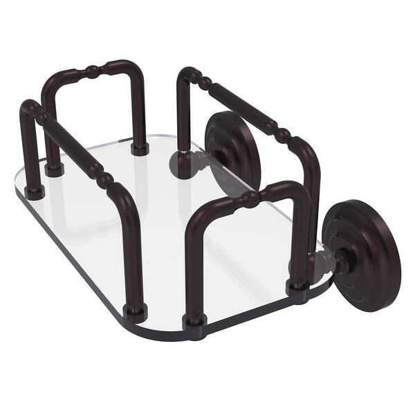 Shop Allied Brass Que New Wall Mounted Guest Towel Holder On