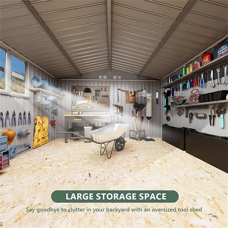 Metal Garden Sheds 10FTx12FT Outdoor Storage Shed