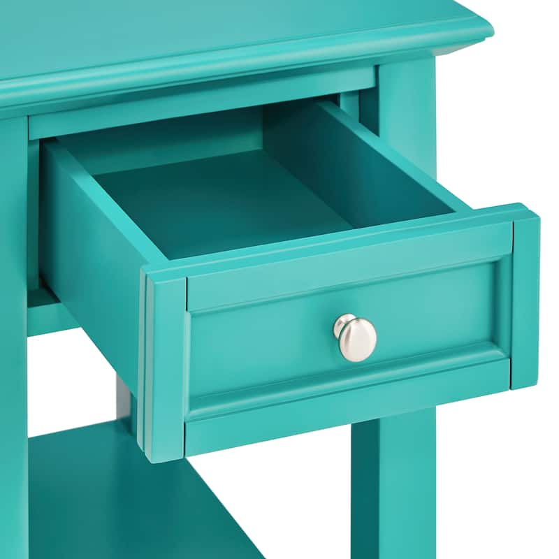 Zayden 1-drawer Side Table with Charging Station by iNSPIRE Q Bold