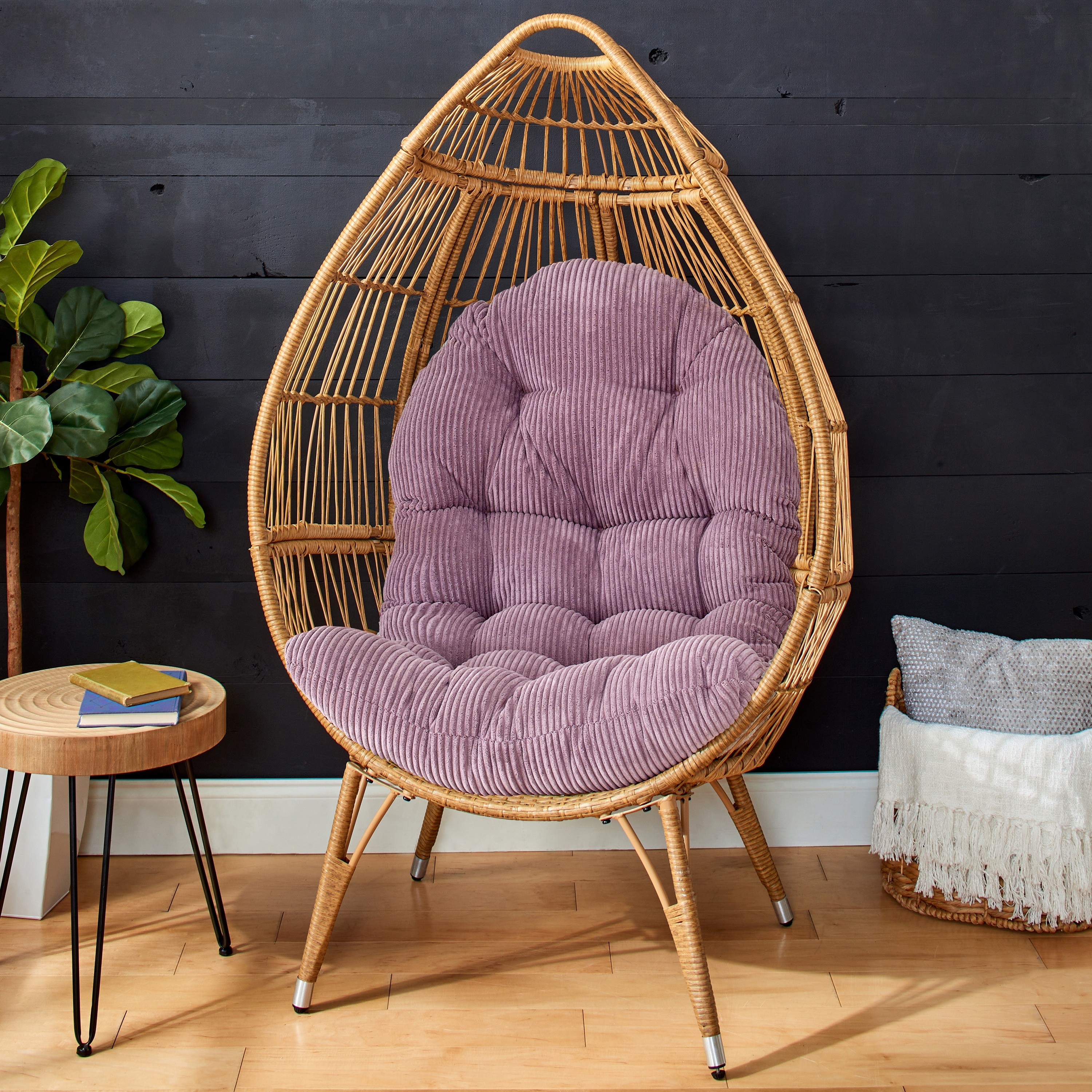 Humble + Haute Indoor Soft Corduroy Egg Chair Cushion (Cushion Only) - On  Sale - Bed Bath & Beyond - 38409935