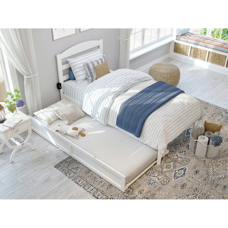 Warren Solid Wood Platform Bed with Twin Trundle