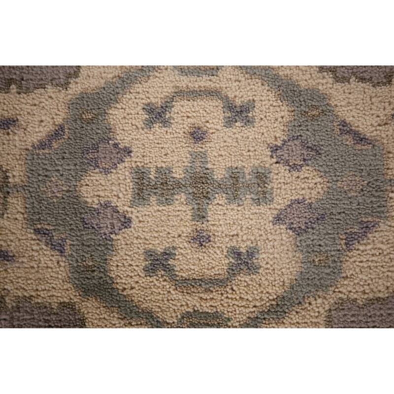Earth Tone Oushak Oriental Runner Rug Handmade Wool Carpet - 2'7"x 7'11"