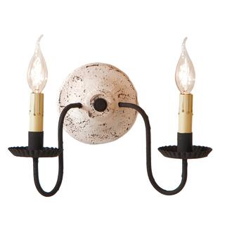 Ashford Wall Sconce In Vintage White 9 Inches High - 9 X 12.5 X 7.5 inches