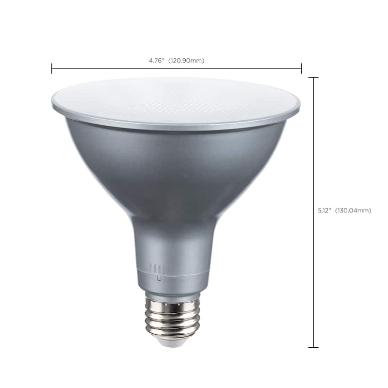 21W PAR38 LED 27K/30K/35K/40K/50K CCT Selectable Medium Base 120V - Silver