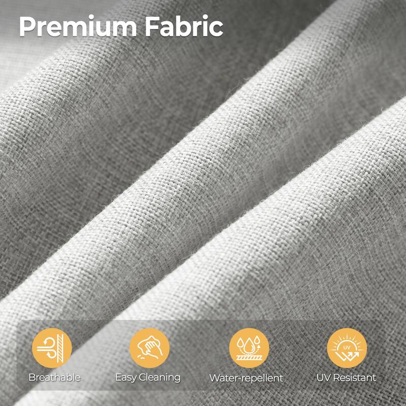 HOOOWOOO 10-piece Rattan Wicker Patio Outdoor Furniture Fire Pit Set with Swivel Rocking Chairs