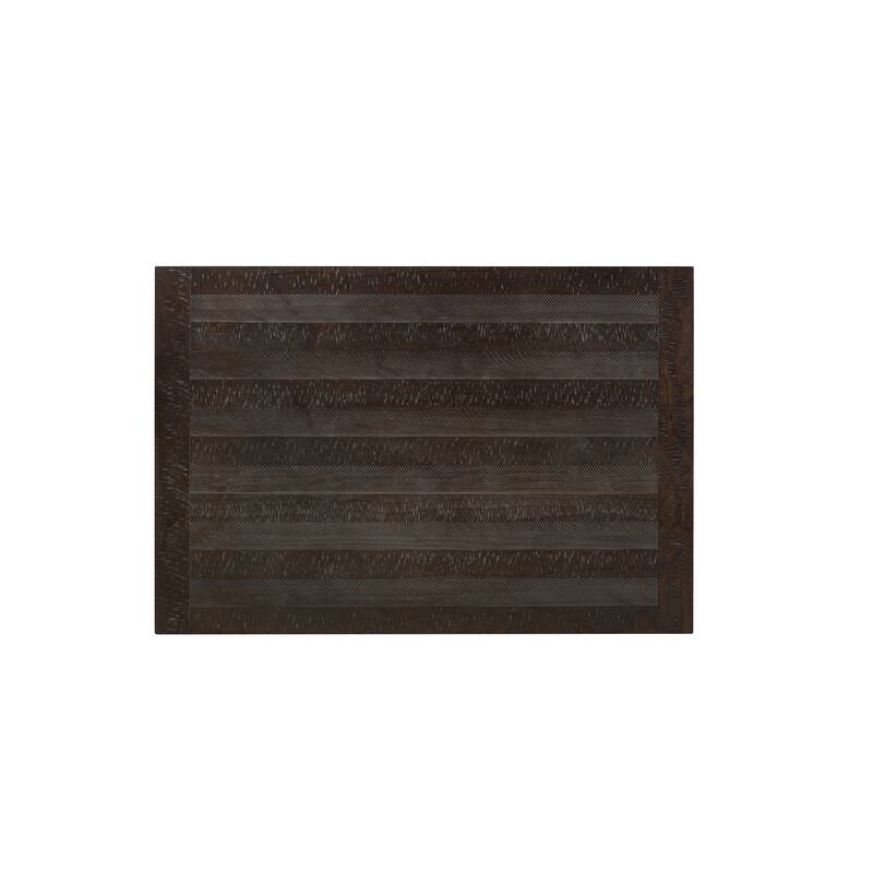 Best Quality Furniture Dark Oak Storage Dining Table (Single)