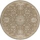 preview thumbnail 11 of 14, Livabliss Caesar Traditional Paisley Area Rug Taupe - 4' x 4' Round - Round