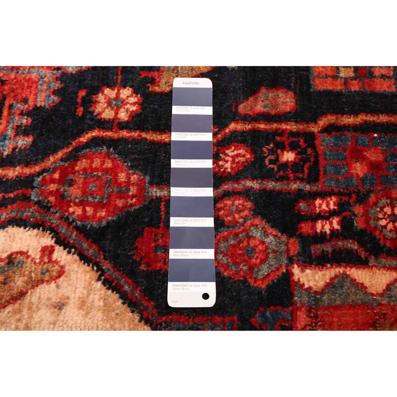 ECARPETGALLERY Hand-knotted Anatolian Vintage Dark Navy Wool Rug - 4'4 x 9'2