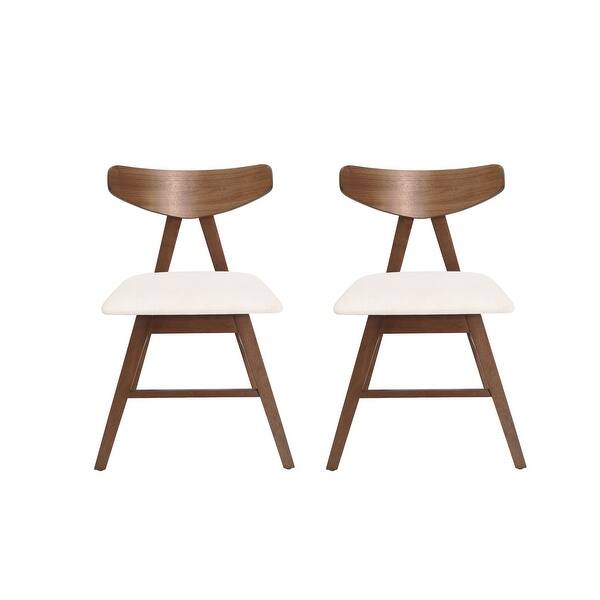 Stocker Fabric and Rubberwood Dining Chairs (Set of 2) by Christopher