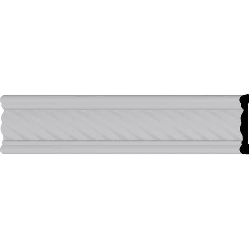 2 3/8"H x 3/8"P x 94 1/2"L Classic Alexandria Rope Panel Moulding