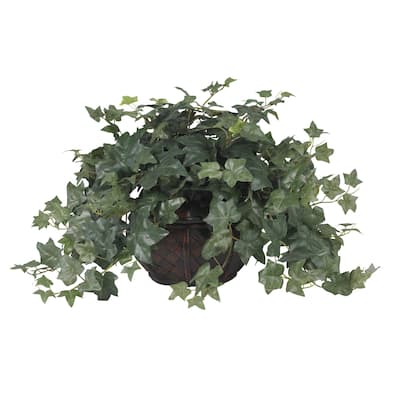 Silk Plant 18 Inch - Renaissance Rhapsody Lush Greenery Centerpiece - Home Decor Indoor Artificial Plant - 1.5ft.