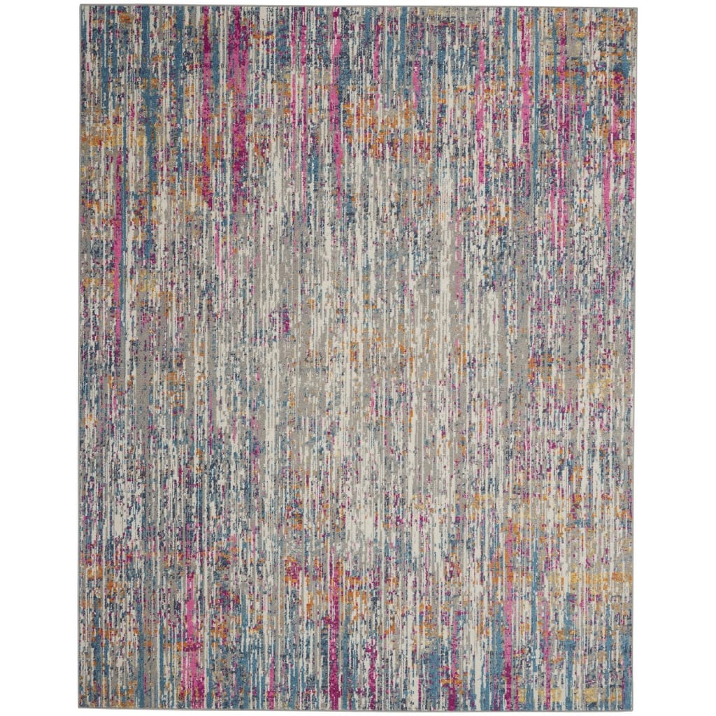 Royav Power Loomed Abstract Area Rug By HomeRoots - 9' x 12'