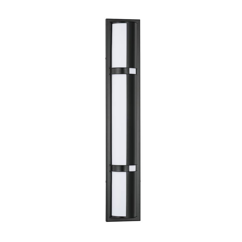26" Modern Black/Gold LED Wall Sconce - 11W 3000K Warm Light, Linear Fixture for Bedroom & Hallway