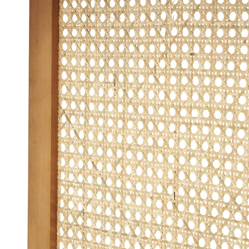 Arched Slatted Wood Base or Wood Distressed Shuttered and 3 Panel Room Divider - Brown, Dark Brown or Grey - Roche River Décor