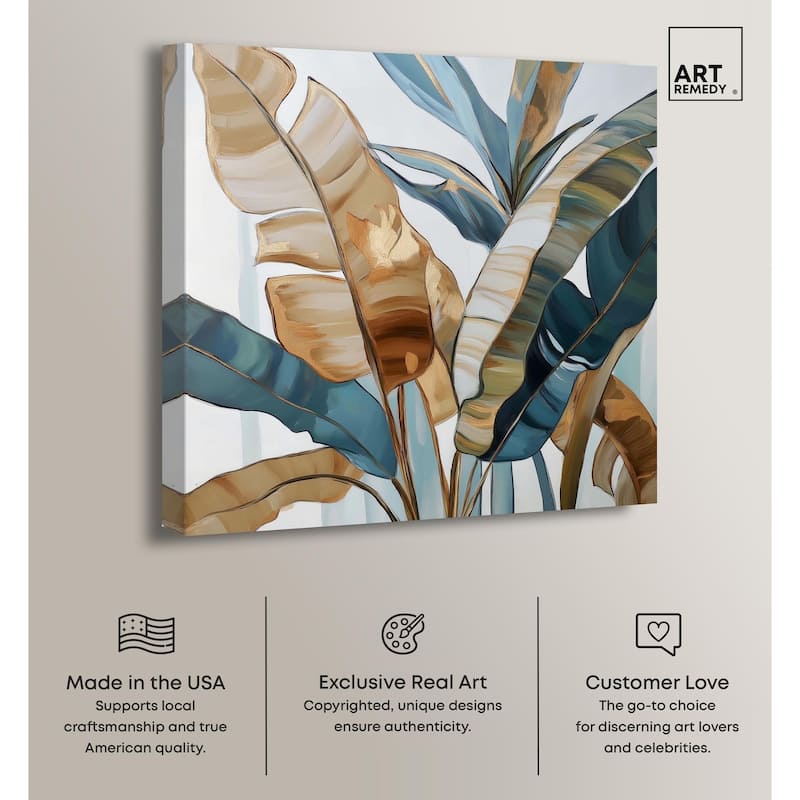 Paradise Fronds II Canvas by Art Remedy, Gallery Wrapped