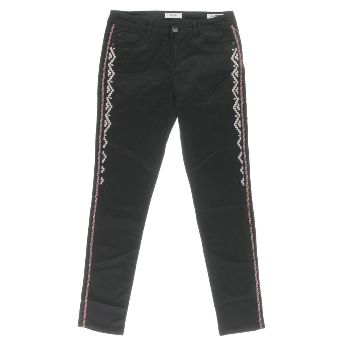 kensie embroidered jeans