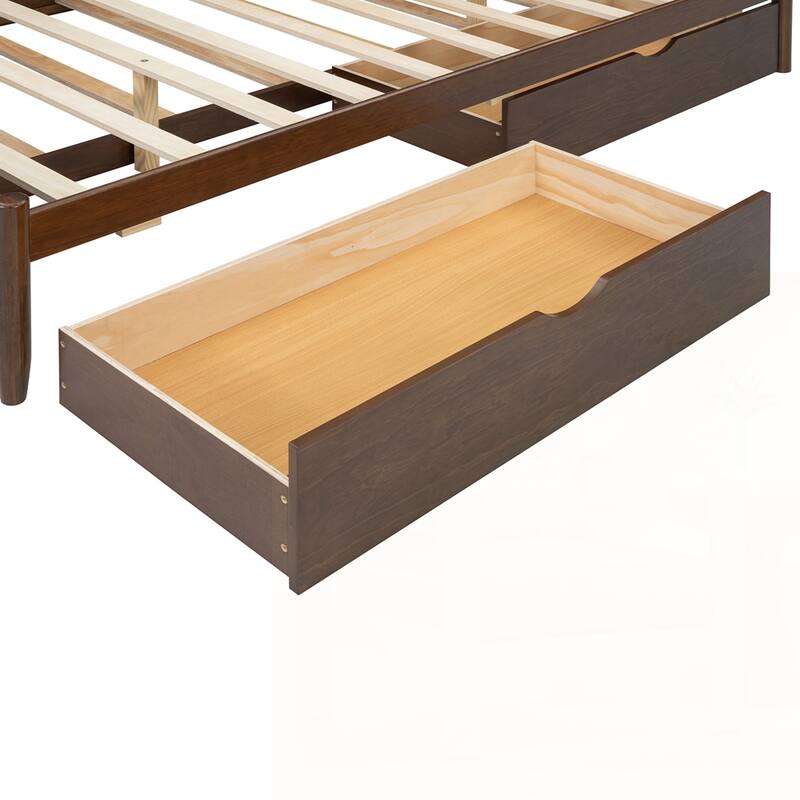 Platform Bed With with 2 Big Drawers