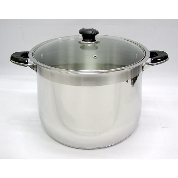 NutriChef 1 Piece Stainless Steel Cookware Soup Pot - 3 Quart