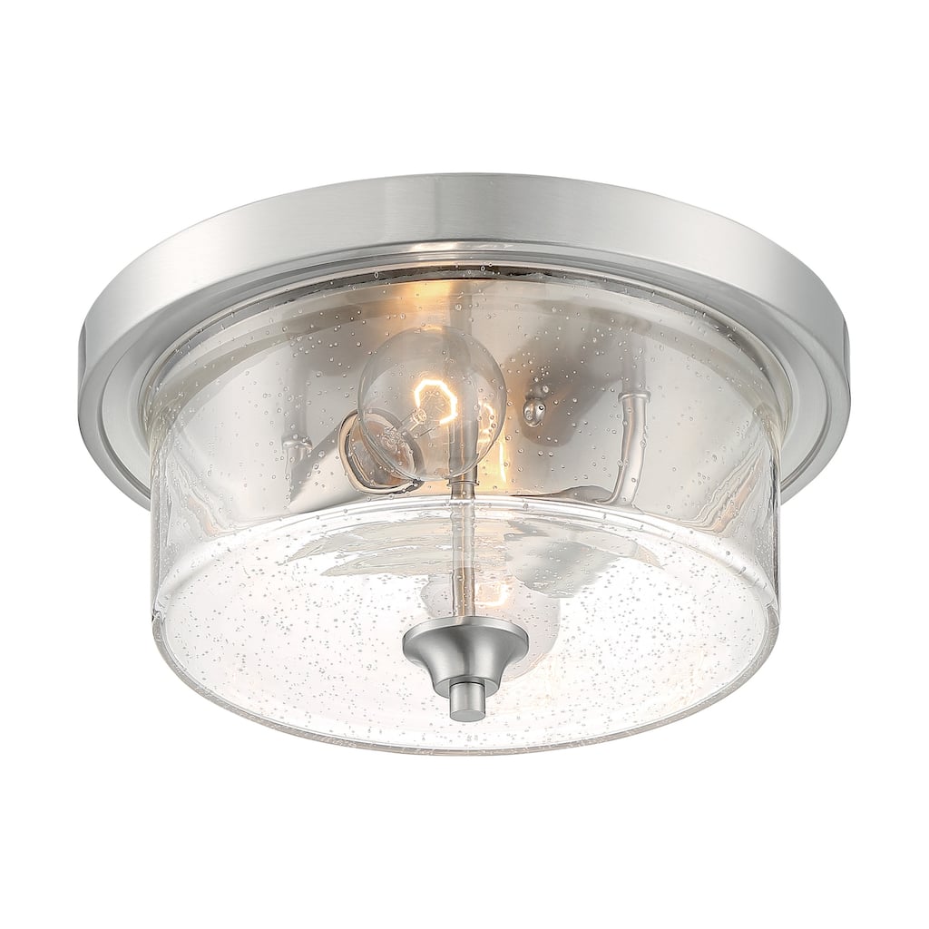 Bellevue NVCF79091 Tussle 2 Light 13" Wide Flush Mount Drum Ceiling