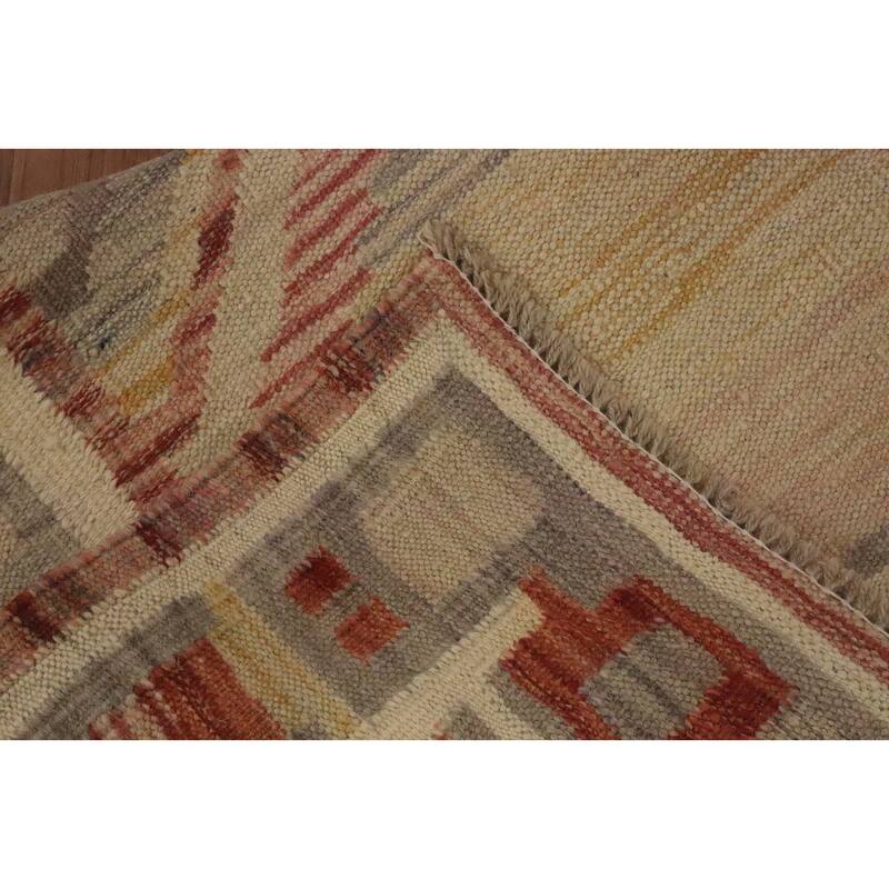 Hand Woven Oriental 100% Wool Carpet Southwestern Tribal Multi-Colored Kilim Runner Rug - 8' 3'' X 2' 3''
