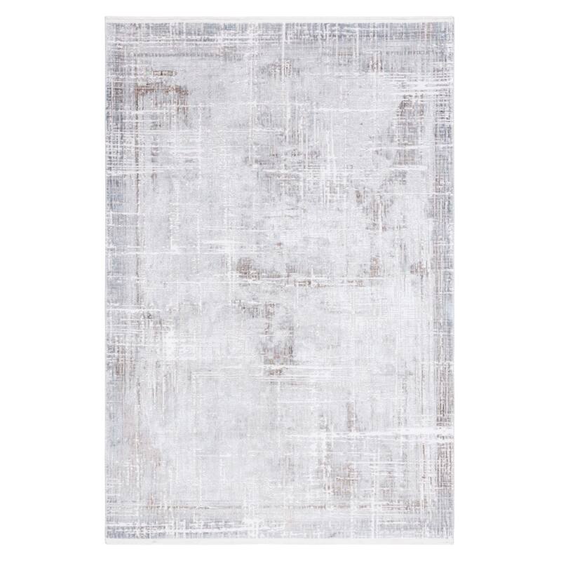 SAFAVIEH Platinum Amey Glam Abstract Rug - 5'3" x 7'6" - Grey/Dark Grey