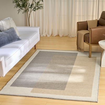 Nourison Copenhagen Flatwoven Wool Indoor only Geometric Area Rug
