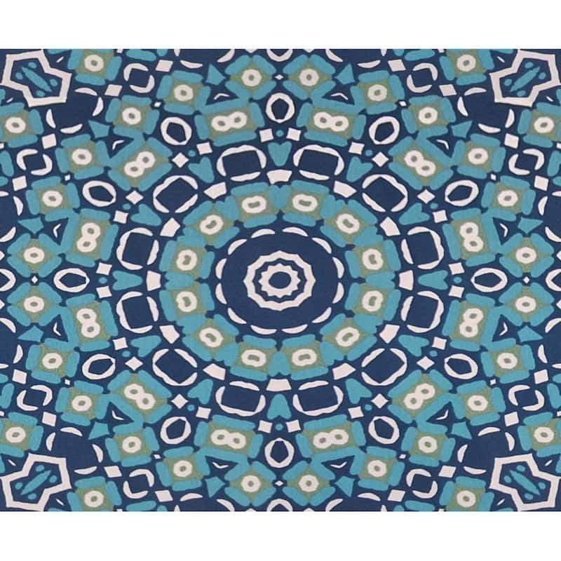 Casual Cushion Medallion 1 Piece Indoor/Outdoor Square Throw Pillow, 18"W x 18"L