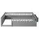 preview thumbnail 7 of 10, Full Size Toddler Floor Bed Fence Bed with Guardrails, Grey
