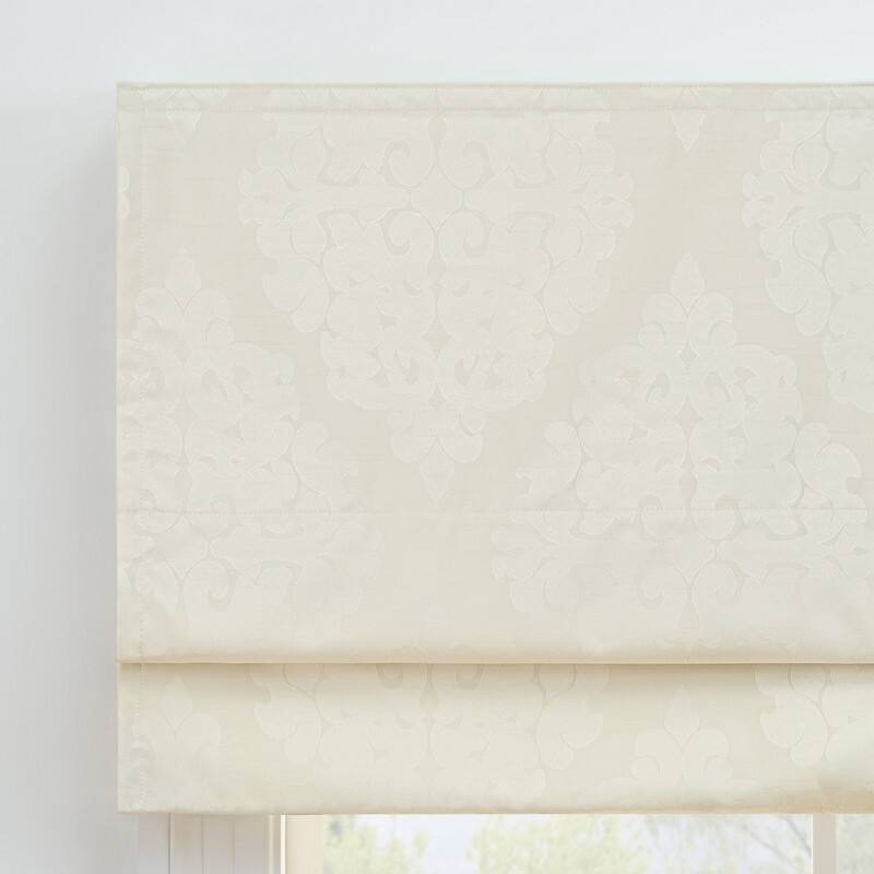Eclipse Carlton Damask 100% Total Blackout Cordless Roman Shade