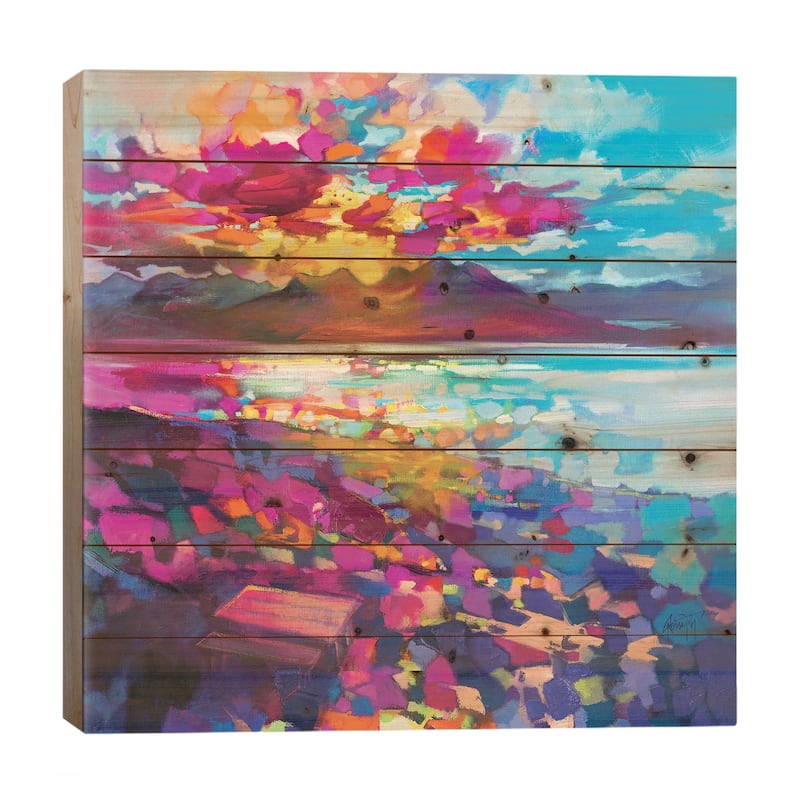 Torridon Print On Wood by Scott Naismith - Multi-Color - 26x26x1.5